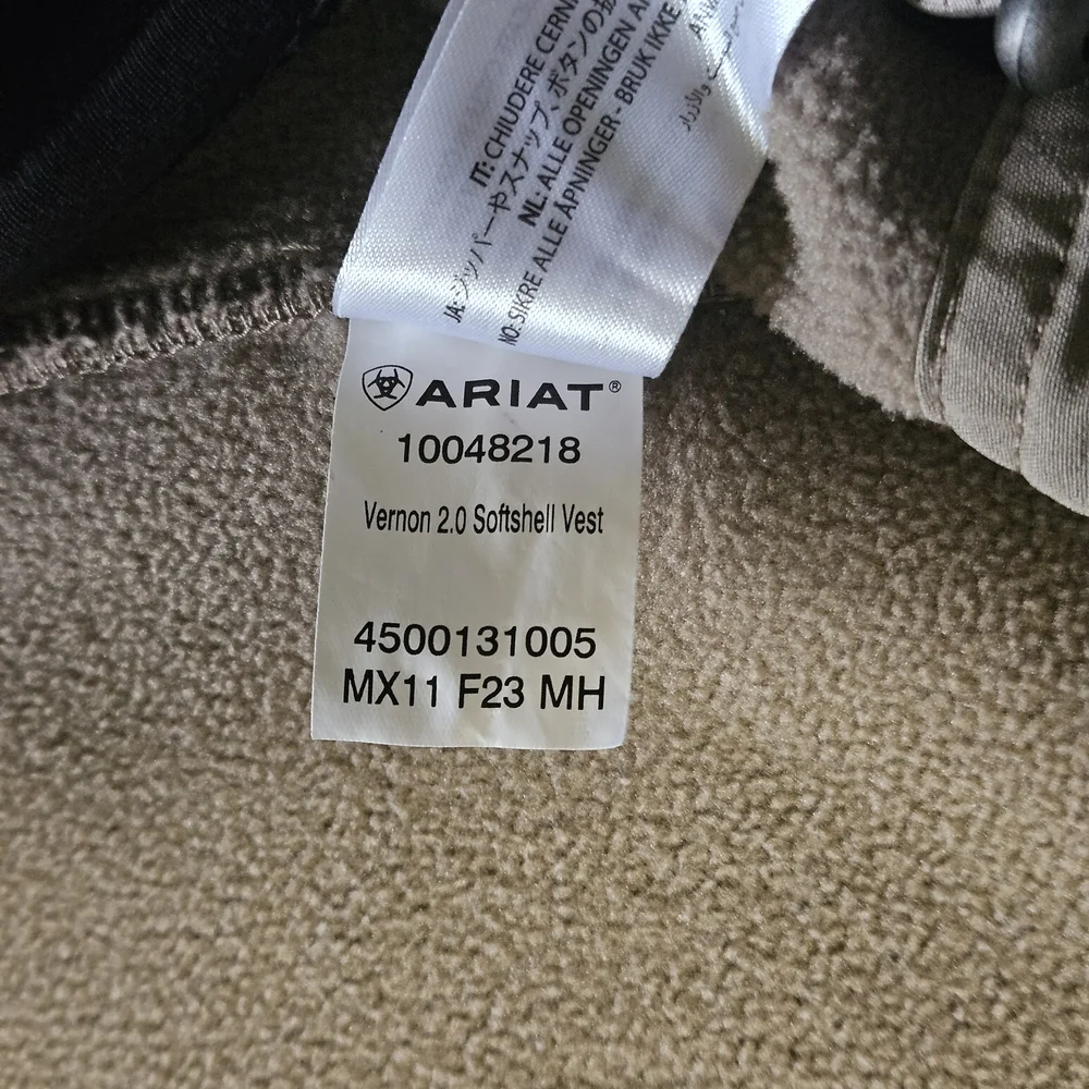 Ariat Men's Vernon 2.0 Beige Softshell‎ Vest